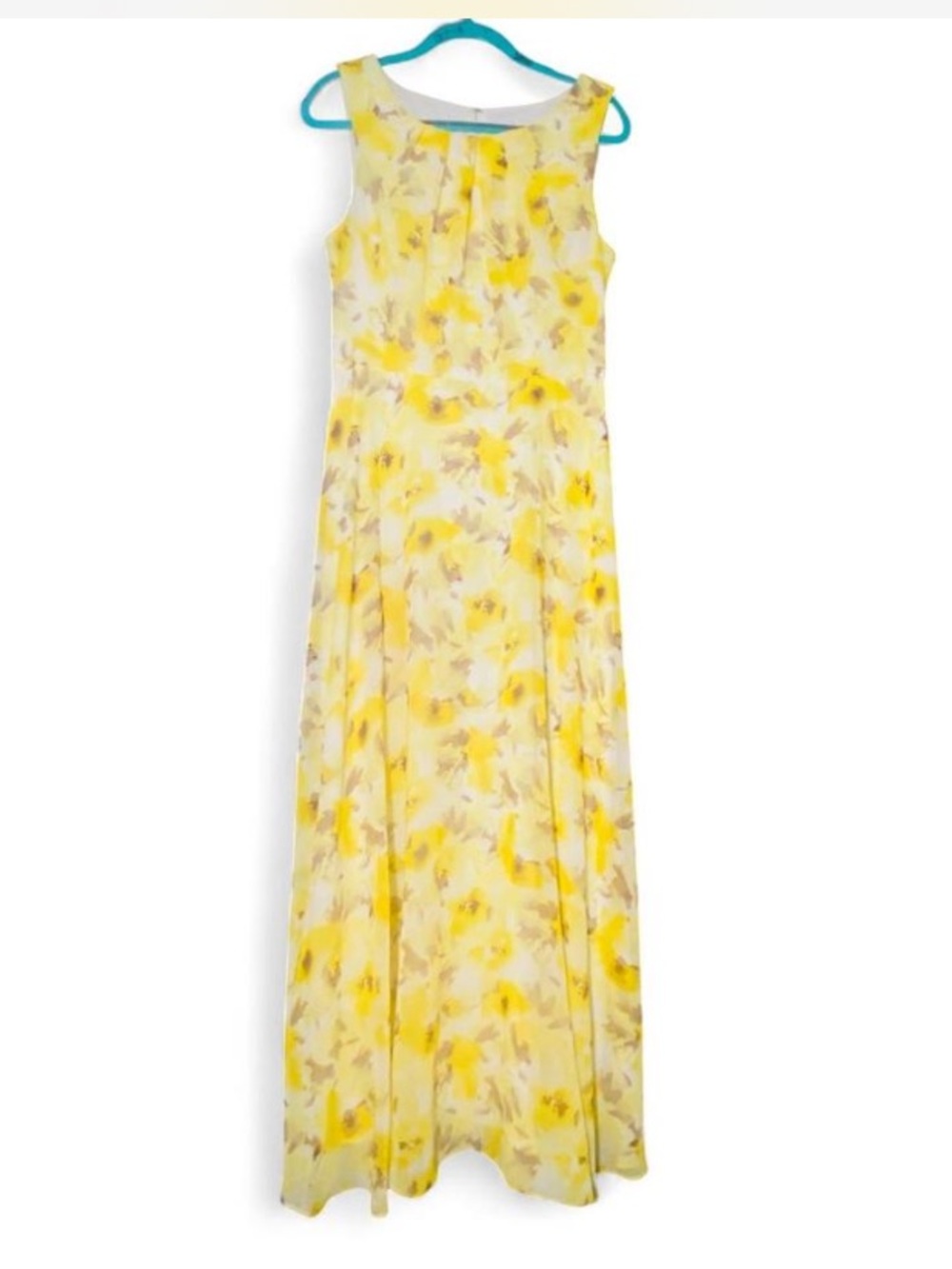 R&K Yellow Floral Maxi Dress